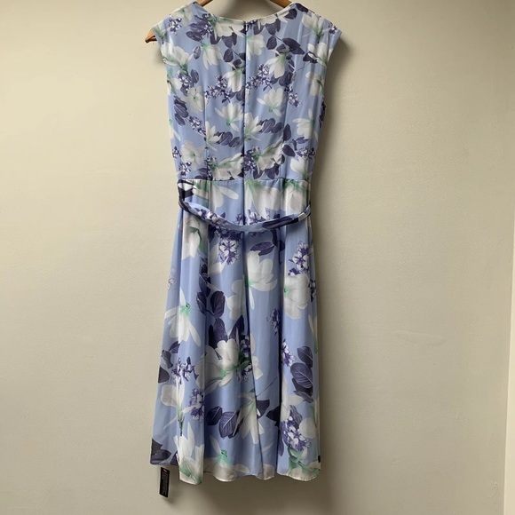 Roman lilac floral chiffon dress size uk 12 *new* - Picture 12 of 12